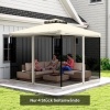 Afbeelding van Outsunny - Klamboe voor 3 x 3 m Tuinhuisjes - Beige