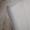 Afbeelding van HOMCOM 4-delige set eetkamerstoelen, grijze velvet eetstoelen met rugleuning