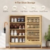 Afbeelding van HOMCOM Schoenenkast - Bamboe en MDF - 80 x 35 x 80 cm - Natuurlijk hout