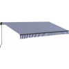 Afbeelding van Outsunny Zonnescherm met handbediening en bevestigingsmateriaal voor diverse oppervlakken
