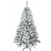 Afbeelding van HOMCOM Kunststof Kerstboom 150 cm Groen/Wit, 85L x 85B cm
