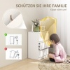 Afbeelding van HOMCOM Nachtkastje MDF 40L x 30B x 59,5H cm Wit
