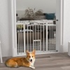 Afbeelding van PawHut - Dierhek met Kattendeur - Zelfsluitende Deur - Wit