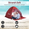 Afbeelding van Outsunny Strandmuschel van polyester, stalen draad - 200L x 150B x 119H cm - Rood