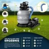 Afbeelding van Tillvex zandfilter voor zwembad 7.900L/h incl. 400g filterkogels grijs met 7-wegklep