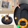 Afbeelding van LOVPET® Hondenbed / Hondenmand / Hondenkussen Kattenbed Bagel, Afwasbaar, Incl. Kom + 3x Kauwbotjes,
