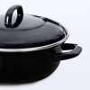 Afbeelding van BK Fortalit Emaille Braadpan 22cm/2L – Inductie – Ovenbestendig tot 230 graden – Zwart/Blauw