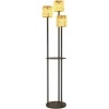 Afbeelding van Outsunny Rotan Lamp Staal, PE Rotan Ø37 x 144H cm Geel