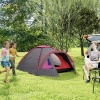 Afbeelding van Outsunny Campingtent Polyester, Fiberglas - 3,15L x 2,15B x 1,3H m - Grijs