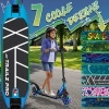 Afbeelding van RE:SPORT® Cityroller voor kinderen en volwassenen met LED-verlichting, bel en draagband