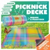 Afbeelding van KESSER® Picknickdeken, campingdeken, 200 x 200 cm, stranddeken met waterdichte onderkant, drielaags,
