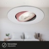 Afbeelding van BRILONER KULANA - Set van 3 draaibare inbouwspots - 5W LED - warm wit - Ø90mm - mat chroom