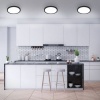 Afbeelding van Briloner Leuchten - LED Plafondlamp, 24,5W, 2400 lumen, 4000K, zwart-wit