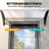 Afbeelding van Outsunny Polycarbonaat en Aluminium - Witte Overkapping 89L x 122B x 24H cm