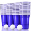 Afbeelding van TRESKO® blauwe partybekers 100 stuks | extra sterke bierpong bekers 473 ml