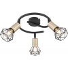 Afbeelding van GLOBO 54802S-3AB, Zwart, Metaal, IP20, E14, 40 W