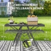 Afbeelding van Outsunny - Campingtafel - Metaal en Aluminium - Zwart