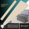 Afbeelding van KESSER® Zonnescherm Kleur Antraciet~voor Balkon met LED verlichting | Luifel 140 x 140 cm Privacy