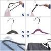 Afbeelding van Songmics - Fluwelen Kledinghangers - 20 Stuks - Antislip - Grijs