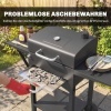Afbeelding van Outsunny Rookoven van Metaal, Roestvrij Staal - 110L x 46,5B x 101H cm - Zwart
