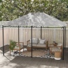 Afbeelding van Outsunny - Paviljoendak - Polyester - Lichtgrijs