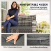 Afbeelding van Outsunny Rattan Loveseat - PE-rattan, staal - 115L x 63B x 85H cm - Lichtgrijs