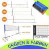 Afbeelding van KESSER® Badmintonnet - Tennisnet 400cm | Shuttlebalnet 3-Voudig Verstelbaar 107/120/155cm, Set met N