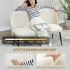 Afbeelding van Homcom Loveseat - Polyester, Metaal - 127L x 63B x 84,5H cm - Beige