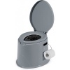 Afbeelding van Draagbaar Campingtoilet met Uitneembare Emmer - Mobiel Grijs Toilet