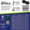 Afbeelding van tillvex® Afdekzeil met ringen, 10 spanrubbers, 15 m touw, waterdicht en scheurvast, premium pvc