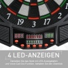 Afbeelding van HOMCOM Elektronisch dartbord met deur, 4 LED, 216 spellen, 12 pijlen B8-0006