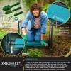 Afbeelding van KESSER® 2 in 1 XXL kniebank voor tuinieren bekleed zitkussen Eva-schuimkussen tuinkruk inklapbaar in