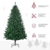 Afbeelding van HOMCOM Kunstkerstboom PVC, PE, Metaal Ø120 x 180H cm Groen