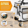 Afbeelding van TRESKO® Opvouwbare hondenbox met likmat en spatel, M, 61 x 42 x 42 cm, grijs