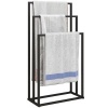 Afbeelding van HOMCOM Vrijstaande Handdoekhouder met 3 Stangen voor de Badkamer, 45 x 21,5 x 85 cm