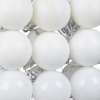 Afbeelding van Kerstballen set van 150 - mat, glanzend, met glitters - plastic - wit - ∅ 3, 4, 6 cm