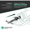 Afbeelding van TRESKO® 23-delige remzuigerterugsteller set met handschoenen voor remwerkzaamheden