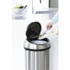 Afbeelding van Brabantia Touch Bin Prullenbak - 60 liter - Mat RVS