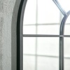 Afbeelding van HOMCOM wandspiegel met metalen frame - robuust - zwart