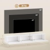 Afbeelding van HOMCOM Wand TV Meubel 180 cm voor TV's tot 82 inch, met 3 klappen en soft-close, Wit