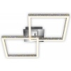 Afbeelding van BRILONER - LASERCUT - LED plafondlamp met glinsterend effect, 3-voudig dimbaar, draaibaar, 18W, alu-