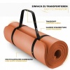 Afbeelding van TRESKO® fitnessmat yogamat pilatesmat 185 x 60 cm, oranje, 1 cm dik, ftalaatvrij