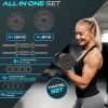 Afbeelding van RE:SPORT Verstelbare halterset 15/20/30/40 kg | Korte halters met gewichten voor thuisfitness
