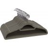 Afbeelding van Songmics - Fluwelen Kledinghangers - 20 Stuks - Antislip - Grijs