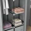 Afbeelding van HOMCOM Stoffenkast met ritsdeuren 850-287V00