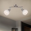 Afbeelding van GLOBO LED-spotlight met 2 lampen ELLIOTT mat nikkel