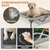 Afbeelding van PawHut-Hundeliege van polyester en staal - 106L x 76B x 99H cm - Lichtgrijs