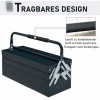 Afbeelding van DURHAND gereedschapskoffer - 5 vakken - staal - 57 x 21 x 41 cm - groen