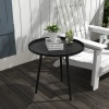 Afbeelding van Outsunny Bijzettafel 40cm x 40cm x 50cm - Zwart