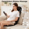 Afbeelding van HOMCOM Nek- en Rugmassager - Leer, Stof - 105L x 45B x 10H cm - Zwart